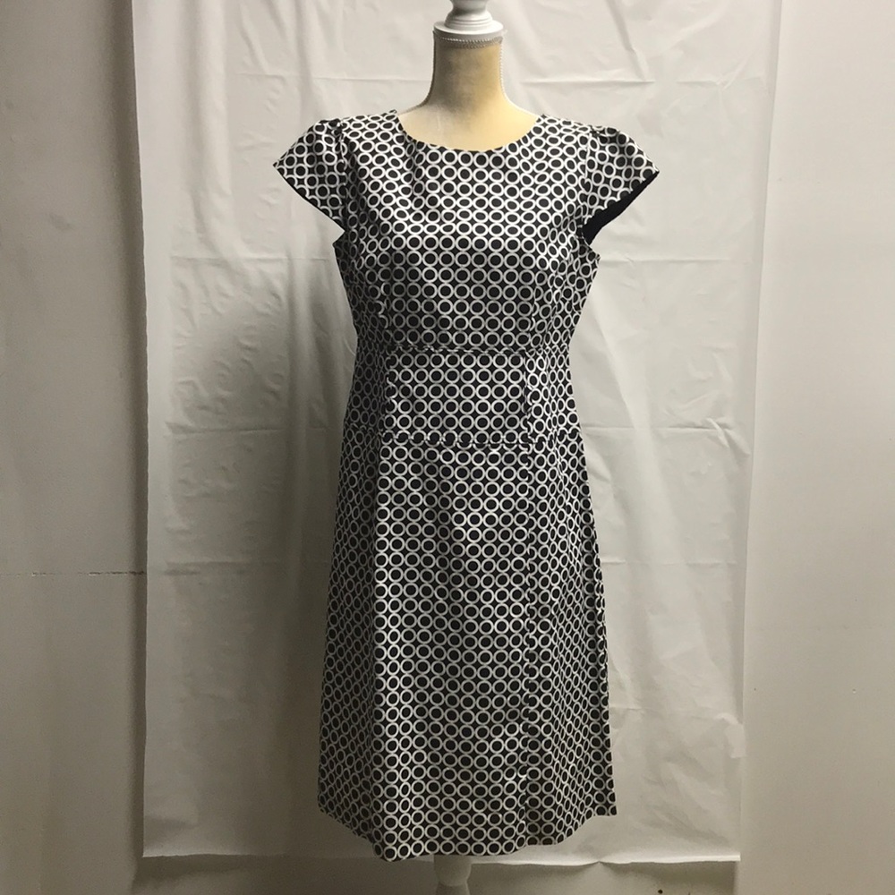 Women’s dress size 10 Karin Stevens black white